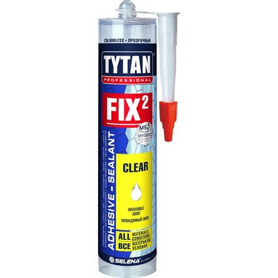 Клей-герметик Tytan PROFESSIONAL Fix2 Clear прозрачный 290 мл 73914 211359