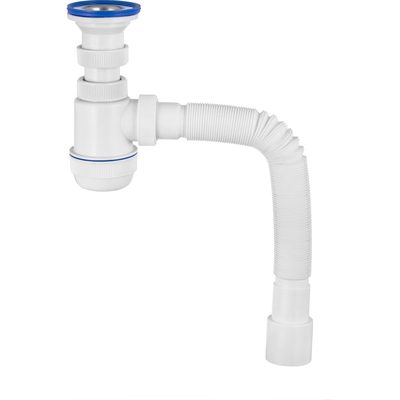 Сифон для раковины с выпуском и гибким соединением VIRPLAST 30987145