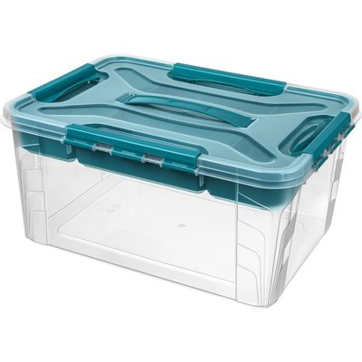 Универсальный ящик Econova Grand Box с замками и вставкой-органайзером, 15,3 л 433224402