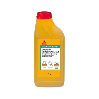 Суперпластификатор для бетона и цементных растворов SIKA Plast-520 N Канистра 1л. 525952