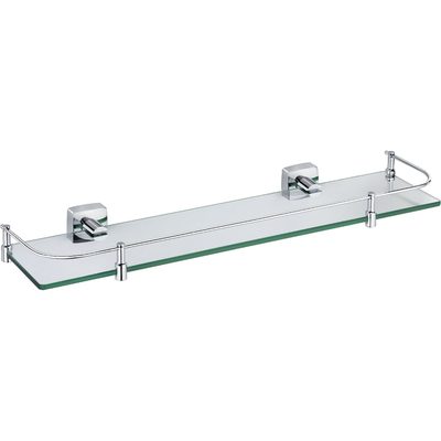 Стеклянная полка с ограничителем FIXSEN KVADRO 61303B