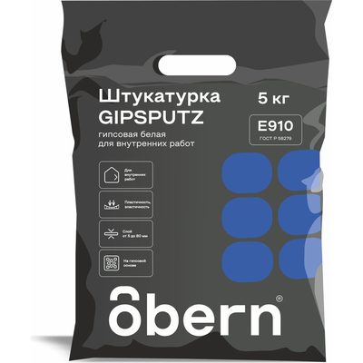 Штукатурка гипсовая Obern GIPSPUTZ 5 кг 24084