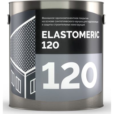 Мастика для кровли Elastomeric Systems 3 кг, серый финиш elastomeric-120 1200003