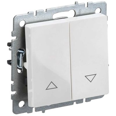 Выключатель IEK Brite жалюзи 10а вс10-1-5-брб белый BR-V15-0-10-K01