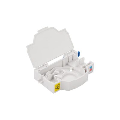Бокс на DIN-рейку LANMASTER на 2 адаптера SC, белый LAN-DRF-2SC/BX-WH