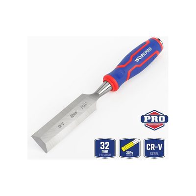 Стамеска-долото WORKPRO 32 мм, CR-V кованая сталь WP243011