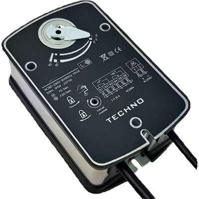 Электропривод противопожарный с пружиной SF-05DF/24V 5Nm, ON/OFF, 2SPDT, 24AC/DC TECHNO 400510