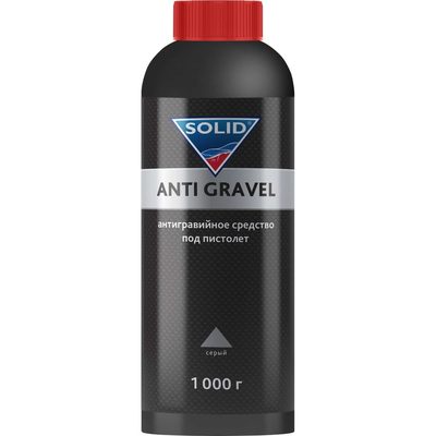 Антигравийное средство под пистолет серый SOLID PROF ANTI GRAVEL 1кг ПЭТ 1000.10.G