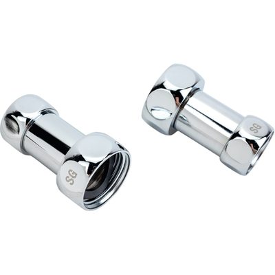 Прямое соединение для полотенцесушителя SG г/г 1"х3/4", хром, 2 шт 730SCH1005