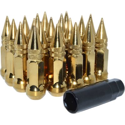 Комплект гаек тип Пика М12x1.5, Золотой 20шт+1ключ STARLEKS KK911945SD/GD
