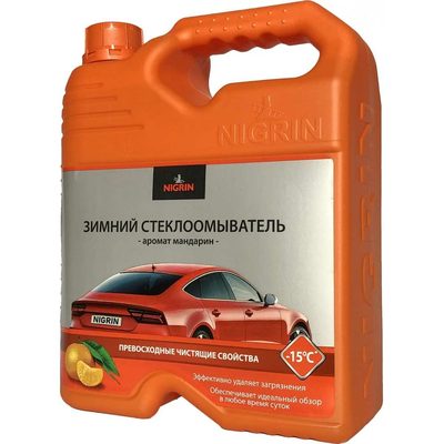 Зимняя стеклоомывающая жидкость NIGRIN до -15 C, 4 л NIG4W15