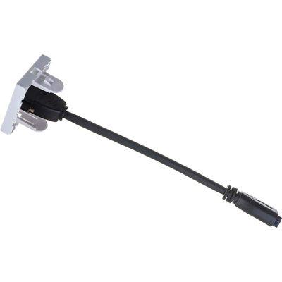 Вставка LANMASTER Mosaic 45x45 с адаптером HDMI , мама-мама, белая LAN-SIP-23HDMI-WH
