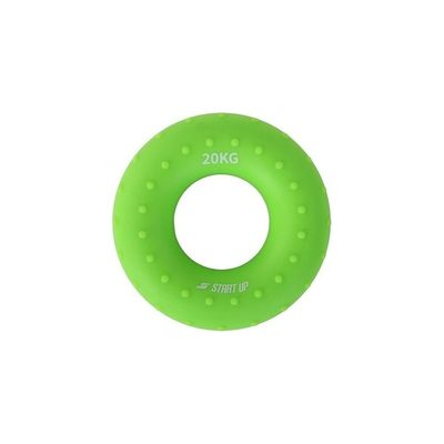 Кистевой круглый эспандер Start Up NT34036 с рельефом, 20 кг, зеленый 4690222169027
