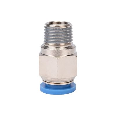 Фитинг цанговый прямой металлический 10 мм, M1/4" Pegas pneumatic 5205