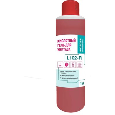 Кислотный гель для унитаза АиС BIOSOAP Proffecional / L102-R 1л 9030201