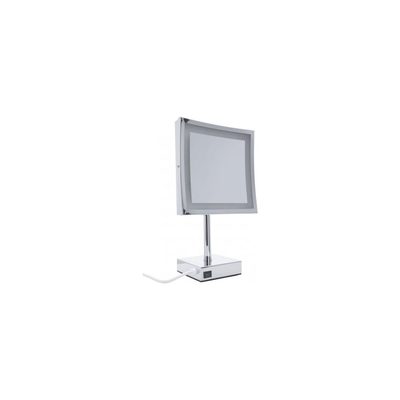 Косметическое зеркало Aquanet 2205D настольное, с LED подсветкой, квадратное, 21.5 см 00204515