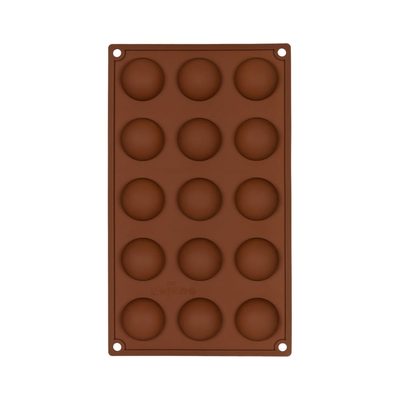Силиконовая форма для конфет S-Chief 295x174x2 см футбольные мячи - 15 ячеек 574182