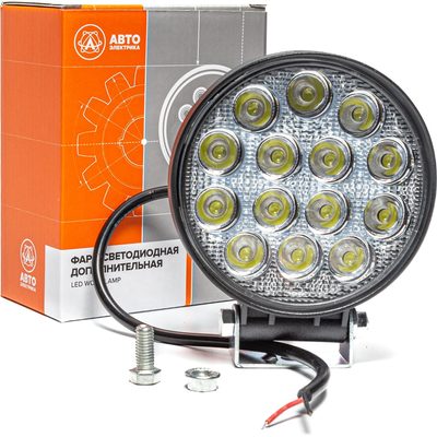 Фара рабочего света Автоэлектрика LED круглая, рассеянный (ближний) свет 09.1888