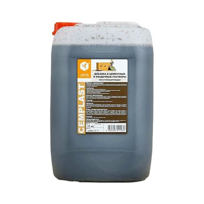 Добавка в штукатурные и кладочные цементные растворы APIS CEMPLAST (канистра; 11 кг) 4665296517463