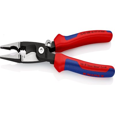 Электромонтажные клещи KNIPEX 6-в-1, зачистка: 0.75 - 1.5 + 2.5 мм, L-200 мм KN-1392200SB