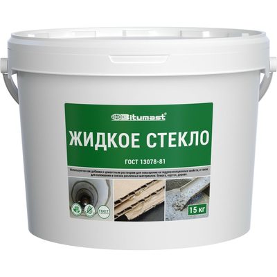 Жидкое стекло, 15 кг Bitumast 4607952900561