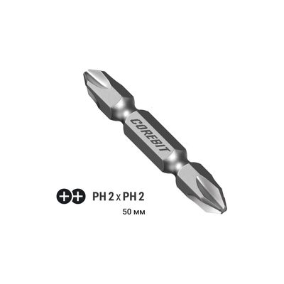 Бита 2Х COREBIT Ph2xPh2, 50 мм, 10 шт, бокс NOX 341702