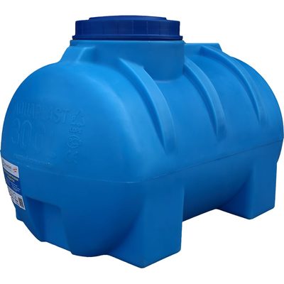 Овально-горизонтальная емкость AQUAPLAST 300 л, синяя 4630017951918