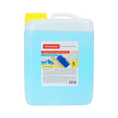 Антибактериальное средство для мытья полов и стен OfficeClean Горный ручей концентрат, 5 л 310793