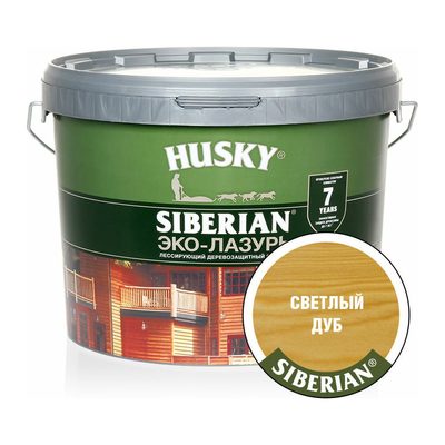 Эко-лазурь HUSKY светлый дуб 9 л 25225