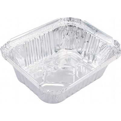 Форма для выпечки Mallony LAMINA размер 15x12x47 см из алюминиевой фольги, прямоугольная, одноразовая 006049