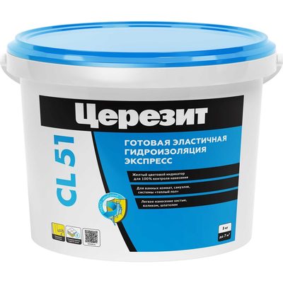 Гидроизоляция эластичная полимерная CL 51 5 кг Церезит 2572043