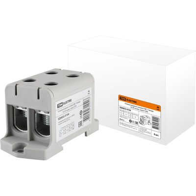 Силовая вводная клемма TDM ELECTRIC КВС 4 ввода, 16-95 кв.мм., серая SQ0833-0104