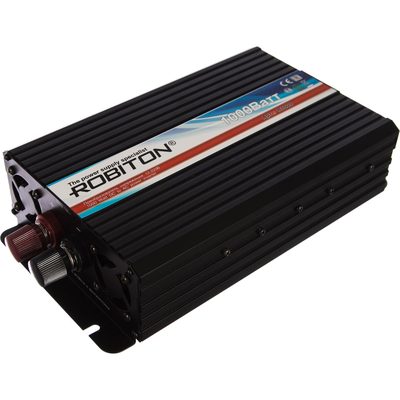 Инвертор 1000W две евро розетки Robiton R1000 13203