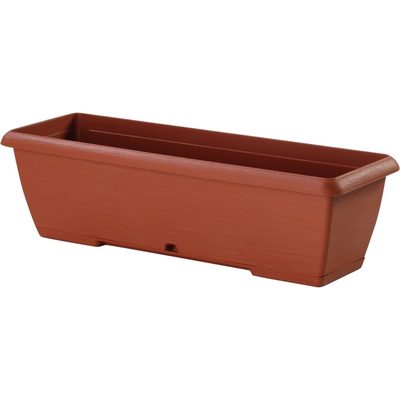 Балконный ящик с поддоном PLASTECNIC S.p.A. 7105488007 TERRAE BOX 80х20х16.7 см, 16.8 л, терра 063197