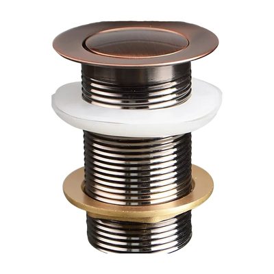 Донный клапан Terma CLICK-CLACK c маленькой кнопкой, red bronze 32367