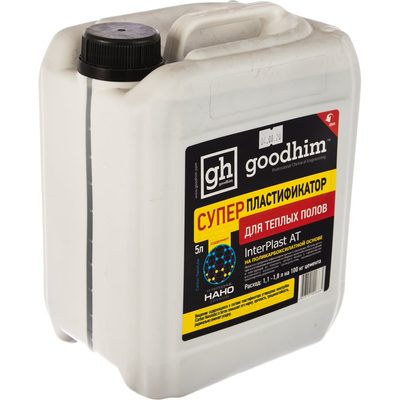 Суперпластификатор для теплого пола Goodhim InterPlast AT теплый пол - 5л 6689