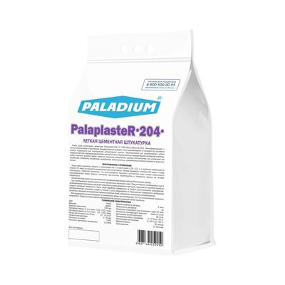 Цементная штукатурка PALADIUM PalaplasteR-204 5 кг PL5-204