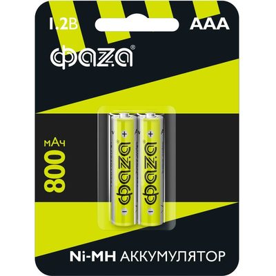 Аккумулятор ФАZА размера AAA/HR03 1.2В 800мАч Ni-MH BL-2 5002883