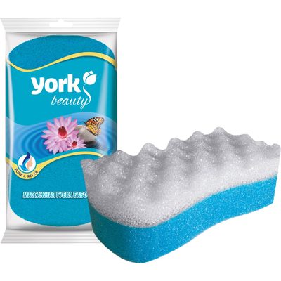 Массажная губка для тела YORK бабочка 011030