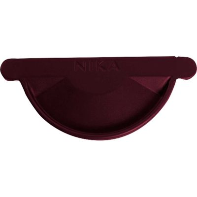 Заглушка желоба NIKA круглая RAL 3005 (вишневый) В0000019177