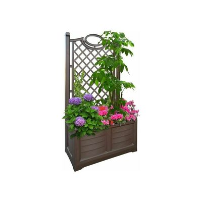 Цветочный ящик со шпалерой, сборка в 2-х вариантах Bama Spa 31983 80х42.5х150 см, кофе 062848