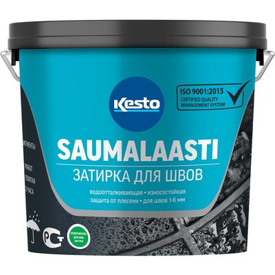 Затирка Kesto Saumalaasti 41 3 кг, средне-серый 80975