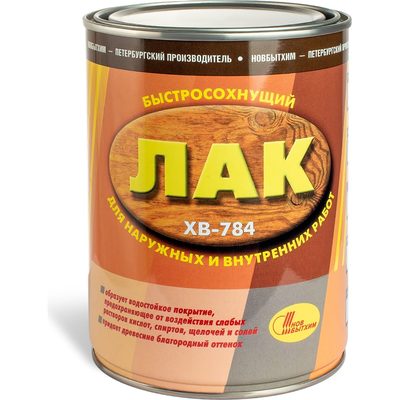 Лак ХВ-784 НОВБЫТХИМ бесцветный, 1 л 124