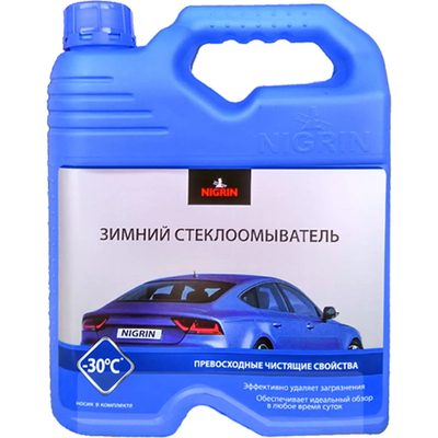 Зимняя стеклоомывающая жидкость NIGRIN - 30 С, 4 л NIG4W30