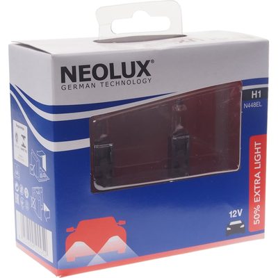 Автолампа NEOLUX H1 55 P14.5s+50% EXTRA LIGHT бокс, 2шт 12V 1 10 N448EL-2SCB