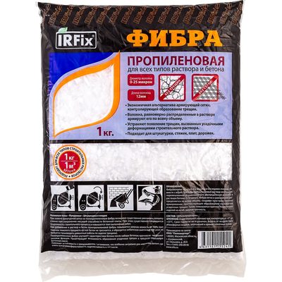 Волокно пропиленовое IRFIX ФибраЛюкс (12 мм; 1 кг) 55241