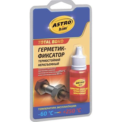 Термостойкий неразъемный герметик-фиксатор Astrohim  в блистере, 6 мл AC9012