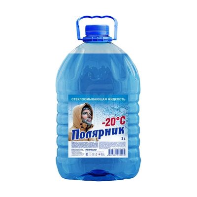 Жидкость стеклоомывателя Полярник -20С, 3 л / омывайка для машины 430408000