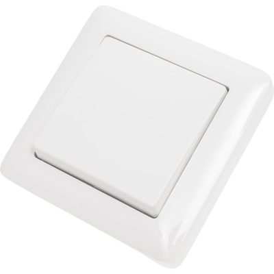 Выключатель Systeme Electric 1-клавишный СП Хит 6А белый SchE ВС16-133-Б VS16-133-B ВС16-133-б