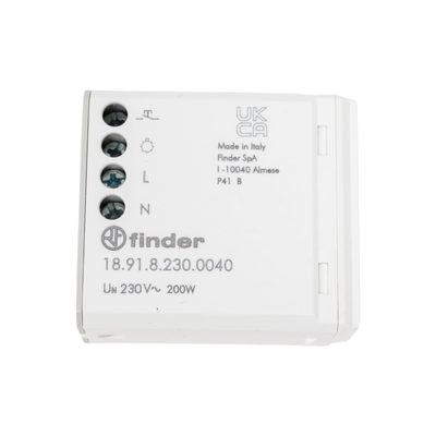 Детектор движения Finder, установка в монт. коробке, выход 1no 200вт 230в ас, питан, 189182300040